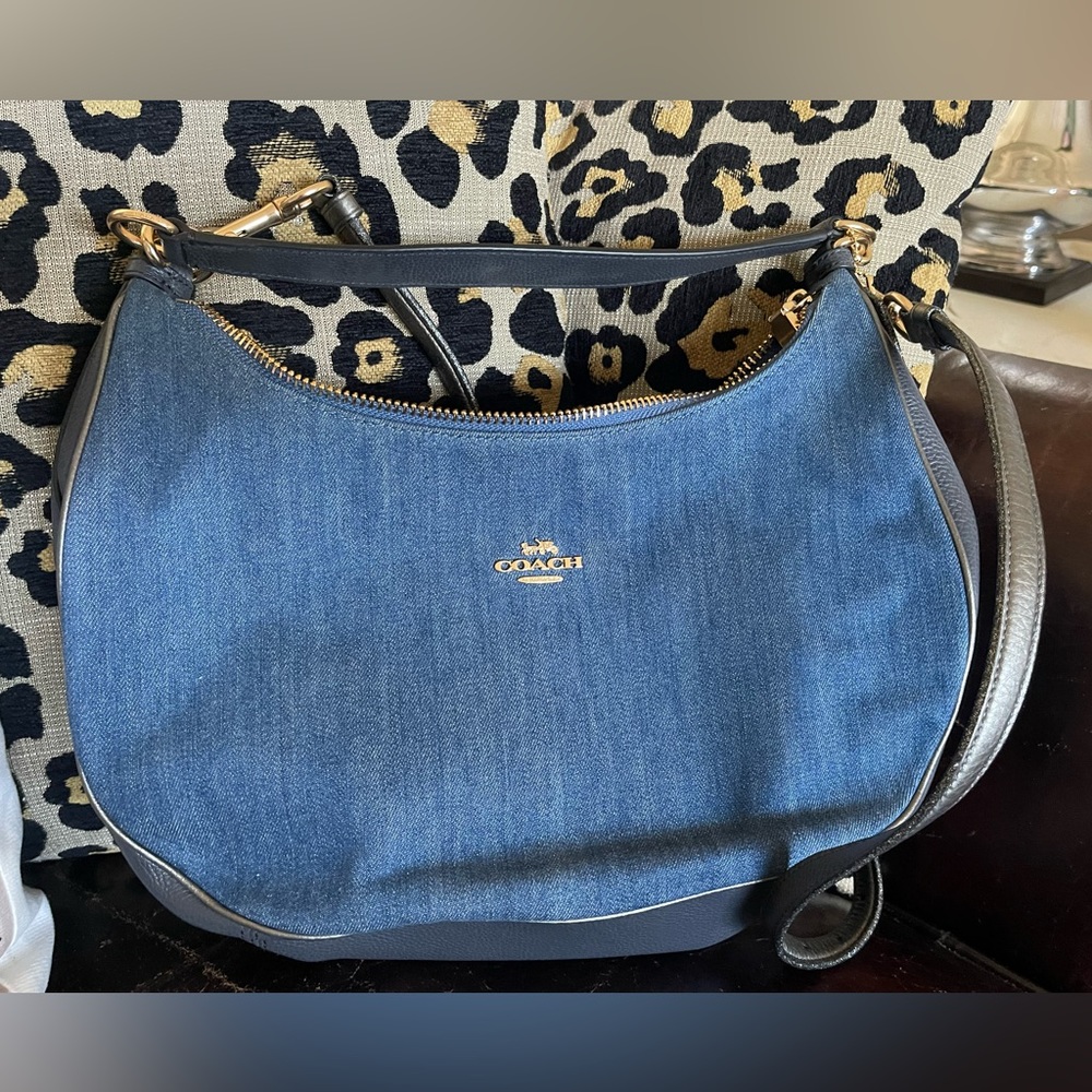 Denim Coach bag